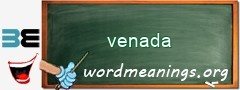 WordMeaning blackboard for venada